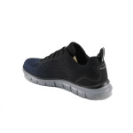 Тъмносини мъжки маратонки, текстилна материя - спортни обувки за пролетта и лятото N 100022791