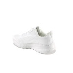 Бели спортни дамски обувки, текстилна материя - спортни обувки за пролетта и лятото N 100022794