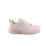 Розови дамски маратонки, здрава еко-кожа - спортни обувки за пролетта и лятото N 100022795
