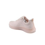 Розови дамски маратонки, здрава еко-кожа - спортни обувки за пролетта и лятото N 100022795