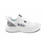 Бели дамски маратонки, текстилна материя - спортни обувки за лятото N 100023426