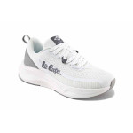 Бели дамски маратонки, текстилна материя - спортни обувки за лятото N 100023426