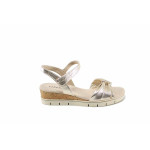 Жълти дамски сандали, естествена кожа - ежедневни обувки за лятото N 100023015