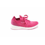 Розови дамски маратонки, текстилна материя - всекидневни обувки за пролетта и лятото N 100023197
