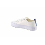 Бели дамски маратонки, текстилна материя - всекидневни обувки за пролетта и лятото N 100023200