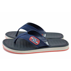 Сини анатомични джапанки, pvc материя - ежедневни обувки за лятото N 100024531