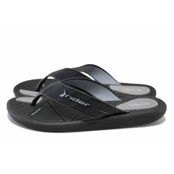 Черни анатомични джапанки, pvc материя - всекидневни обувки за лятото N 100024532