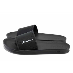 Черни джапанки, pvc материя - всекидневни обувки за лятото N 100024534