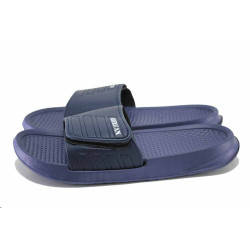 Сини джапанки, pvc материя - всекидневни обувки за лятото N 100024551
