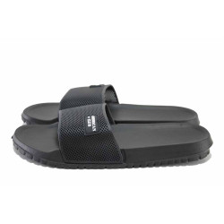 Черни анатомични джапанки, pvc материя - ежедневни обувки за целогодишно ползване N 100024554