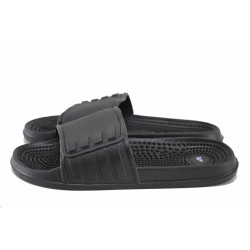 Черни джапанки, pvc материя - ежедневни обувки за целогодишно ползване N 100024556