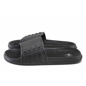 Черни джапанки, pvc материя - ежедневни обувки за целогодишно ползване N 100024556