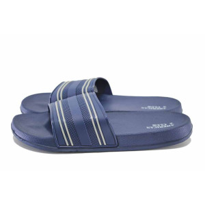 Сини анатомични джапанки, pvc материя - всекидневни обувки за лятото N 100024557