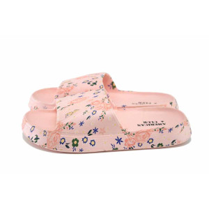Розови анатомични джапанки, pvc материя - всекидневни обувки за целогодишно ползване N 100024562