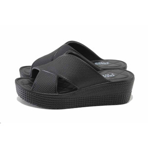 Черни анатомични джапанки, pvc материя - всекидневни обувки за лятото N 100024566