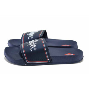 Тъмносини анатомични джапанки, pvc материя - всекидневни обувки за целогодишно ползване N 100024590