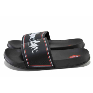 Черни анатомични джапанки, pvc материя - ежедневни обувки за целогодишно ползване N 100024591