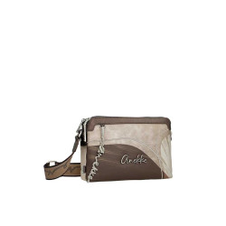 Бежова дамска чанта, здрава еко-кожа - удобство и стил за вашето ежедневие N 100025128