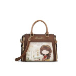 Кафява дамска чанта, здрава еко-кожа - удобство и стил за вашето ежедневие N 100025131