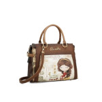 Кафява дамска чанта, здрава еко-кожа - удобство и стил за вашето ежедневие N 100025131