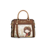 Кафява дамска чанта, здрава еко-кожа - удобство и стил за вашето ежедневие N 100025131