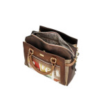 Кафява дамска чанта, здрава еко-кожа - удобство и стил за вашето ежедневие N 100025131