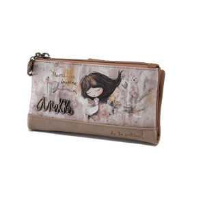 Бежова портмоне, здрава еко-кожа - удобство и стил за пролетта и лятото N 100024242