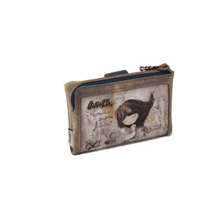 Бежова портмоне, здрава еко-кожа - удобство и стил за пролетта и лятото N 100024245