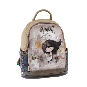 Бежова раница, здрава еко-кожа - удобство и стил за пролетта и лятото N 100024236