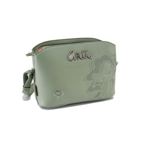 Зелена дамска чанта, здрава еко-кожа - удобство и стил за пролетта и лятото N 100024198