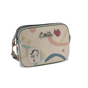 Бежова дамска чанта, здрава еко-кожа - удобство и стил за пролетта и лятото N 100024197