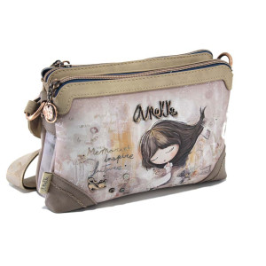 Бежова дамска чанта, здрава еко-кожа - удобство и стил за пролетта и лятото N 100024231