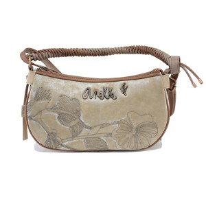 Бежова дамска чанта, здрава еко-кожа - удобство и стил за пролетта и лятото N 100024253