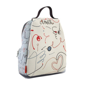 Бежова раница, здрава еко-кожа - удобство и стил за пролетта и лятото N 100024204