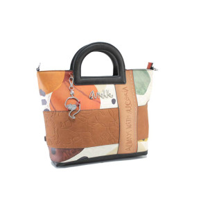 Бежова дамска чанта, здрава еко-кожа - удобство и стил за пролетта и лятото N 100024184