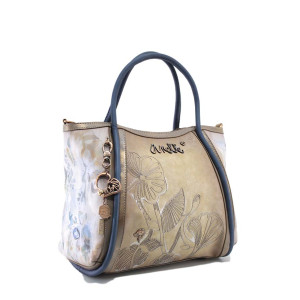 Бежова дамска чанта, здрава еко-кожа - удобство и стил за пролетта и лятото N 100024254