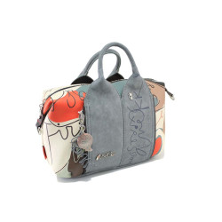 Бежова дамска чанта, здрава еко-кожа - удобство и стил за пролетта и лятото N 100024206