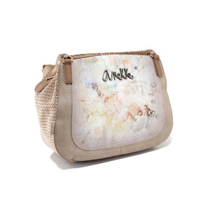 Бежова дамска чанта, здрава еко-кожа - удобство и стил за пролетта и лятото N 100024246