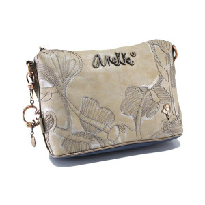 Бежова дамска чанта, здрава еко-кожа - удобство и стил за пролетта и лятото N 100024255