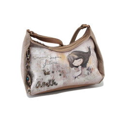 Бежова дамска чанта, здрава еко-кожа - удобство и стил за пролетта и лятото N 100024233