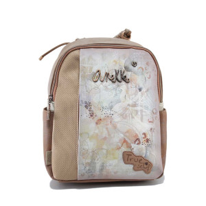 Бежова раница, здрава еко-кожа - удобство и стил за пролетта и лятото N 100024250