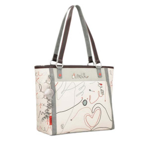 Бежова дамска чанта, здрава еко-кожа - удобство и стил за вашето ежедневие N 100024442