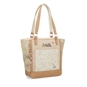 Бежова дамска чанта, здрава еко-кожа - удобство и стил за вашето ежедневие N 100024449