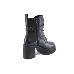 Черни дамски боти, естествена кожа - всекидневни обувки за есента и зимата N 100025100