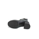 Черни дамски боти, естествена кожа - всекидневни обувки за есента и зимата N 100025100