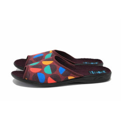 Винени домашни чехли, текстилна материя - всекидневни обувки за есента и зимата N 100024909