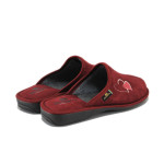 Винени домашни чехли, текстилна материя - равни обувки за целогодишно ползване N 100018594