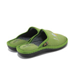 Зелени домашни чехли, текстилна материя - всекидневни обувки за есента и зимата N 100025055