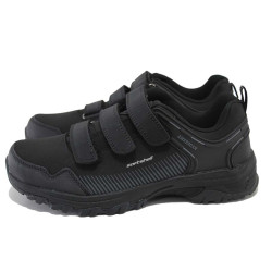 Черни анатомични тинейджърски маратонки, текстилна материя - ежедневни обувки за целогодишно ползване N 100024161