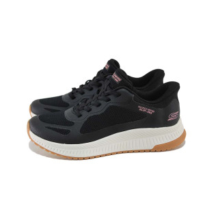 Черни анатомични дамски маратонки, текстилна материя - спортни обувки за пролетта и лятото N 100024289